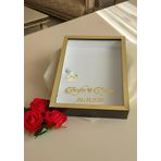 Hobicehayaller 25X35 Cm Isimli Ledli Derin Anı Çerçevesi! Yeni Moda Gül Kutuları! Nişan Çiçeği Tasarımı!