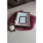 Hobicehayaller 25X35 I?Simli Ve Ledli Fotoğraf Bölümlü Anı Çerçevesi! Üçgen Çıtalı Gül Kutuları