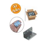 Hobidabi 25X25X54Mm Koli Demir Gönye Köşebent - Mobilya Dolap Raf Masa Çekmece Köşe Sabitleme Birleştirme