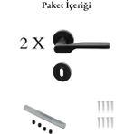 Hobidabi Eda Yuvarlak Rozetli Kapı Kolu - Oda