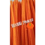 hobidaşım Şönil Balkabağı turuncu 30 cm 20 li 1 Paket Tüylü Tel Peluş Tel 30 cm Elişi Okul Projeler