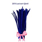 hobidaşım Şönil Lacivert Renk 30 cm 20 li 1 Paket Tüylü Tel Peluş Tel 30 cm Elişi Okul Projeler