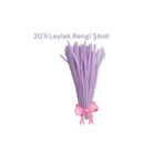 hobidaşım Şönil Leylak Rengi 30 cm 20 li 1 Paket Leylak Renkli Tüylü Tel Peluş Tel 30 cm Elişi Okul Projeler