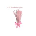 hobidaşım Şönil Toz pembe Renk 30 cm 20 li 1 Paket PembeRenkli Tüylü Tel Peluş Tel 30 cm Elişi Okul Projeler