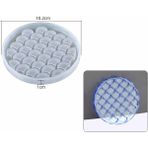 Hobiflex Epoksi Reçine Kalıp İthal / Balık Pullu Motif Bardak Altlığı Taş Tozu Silikon Kalıp HB5021-0090 - TEKLİ - Beyaz