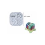 HOBİFLEX EPOKSİ REÇİNE KALIP İTHAL DÖRTLÜ BARDAK ALTLIĞI TAŞ TOZU SİLİKON KALIP HB5021-0094