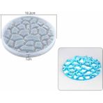 Hobiflex Epoksi Reçine Kalıp İthal / Elmas Motifli Bardak Altlığı Taş Tozu Silikon Kalıp HB5021-0091 - TEKLİ - Beyaz