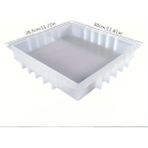 Hobiflex Epoksi Reçine Silikon Kalıp Ithal Mega Boy Dikdörtgen Muhtelif Sanatsal Kalıp 25X26,5X4,5 cm Ölçü - yok - Beyaz