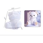 Hobiflex Epoksi Reçine Silikon Kalıp Ithal Üç Boyutlu Ayı Figür Parafin Taş Tozu Silikon Kalıp HB6021-0053 - Renk - Beyaz