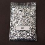Hobiflex Glitter Epoksi Reçine Süsleme Pulu Üç Boyutlu Elmas Görünümlü Nail Art Makyaj Sim Gümüş 100 gr