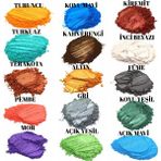 Hobiflex Metalik Sedefli Pigment Toz Boya Seti 15 Renk 150 gr Konsantre Özellikli