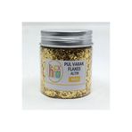 HOBİFLEX PUL VARAK GİLDİNG FLAKES SANATSAL İNCE TANECİKLİ KIRPIK FOLYO EPOKSİ REÇİNE NAİL ART 100 CC ALTIN