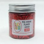 Hobiflex Pul Varak Gilding Flakes Sanatsal Ince Tanecikli Kırpık Folyo Epoksi Reçine Nail Art 100 cc Kırmızı - TEKLİ