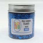 Hobiflex Pul Varak Gilding Flakes Sanatsal Ince Tanecikli Kırpık Folyo Epoksi Reçine Nail Art 100 cc Mavi - TEKLİ