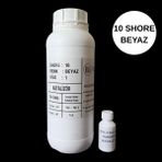 Hobiflex Rtv 2 Kalıp Silikonu 1. Sınıf Kalite Sıvı Silikon 1 kg 10 Shore Beyaz Renk