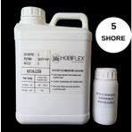 Hobiflex Rtv 2 Kalıp Silikonu 1. Sınıf Kalite Sıvı Silikon 5 kg Ekstra Yumuşak 5 Shore Yarı Şeffaf Renk