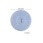 HOBİFLEX SİLİKON KALIP TAŞ TOZU İTHAL DEKORATİF BÜYÜK YUVARLAK SUNUM TEPSİ TABAK KALIBI EPOKSİ HB460-0167