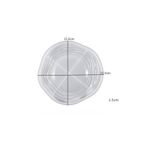 HOBİFLEX SİLİKON KALIP TAŞ TOZU İTHAL DEKORATİF YUVARLAK DALGALI SUNUM TABAK KALIBI EPOKSİ HB170-0169