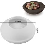 Hobiflex Silikon Kalıp Taş Tozu Ithal Muhtelif Büyük Boy Dekoratif Kase Meyvelik Kalıbı Epoksi HB390-0137 - TEKLİ - Beyaz