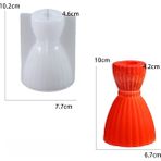 Hobiflex Silikon Kalıp Taş Tozu Ithal Şamdan Mumluk Kalıbı Parafin Epoksi Reçine HB110-0155 - Beyaz