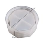Hobiflex Silikon Kalıp Taş Tozu Ithal Yan Çizgili Dekoratif Saksı Mumluk Kalıbı Epoksi Reçine HB285-0154 - TEKLİ - Beyaz