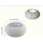 Hobiflex Silikon Kalıp Taş Tozu Parafin Ithal Dekoratif Elıps Tealıght Mumluk Kalıbı Epoksi HB120-0183 - TEKLİ - Beyaz