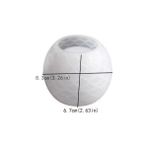 Hobiflex Silikon Kalıp Taş Tozu Parafin Ithal Pullu Küçük Yuvarlak Mumluk Kalıbı Epoksi HB7521-0165 - Beyaz