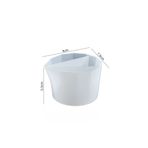 HOBİFLEX SİLİKON KAP TAŞ TOZU HARCI DÖKÜM İTHAL KÜÇÜK BOY ÜÇ BÖLMELİ EPOKSİ SANATI DÖKÜM KABI HB7521-0128