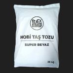 Hobiflex Taş Tozu Hobi Harcı Seramik Tozu Heykel Mumluk Beton Saksı Yapımı Ekstra Hızlı Süper Beyaz 25 kg