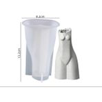 Hobiflex Taş Tozu Silikon Kalıp Ithal 3 Boyutlu Insan Vücut Figür Vazo Epoksi Reçine HB125215-0030 - Renk - Beyaz
