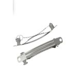 Hobigram 5 Cm Gümüş Otomatik Örgü Toka Aparatı - Metal Klips - Tasarım Toka Aparatı - 10 Adet