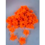 Hobigram Açık Neon Turuncu Gül Lazer Kesim Çiçek 1 Metre 12-13 Adet Organze Tül Kenar Süsü