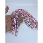 Hobigram Açık Pembe Rengarenk Fimo Hamur Boncuk