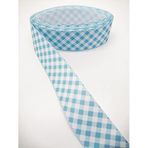 Hobigram Bebe Mavi Kareli Grogren Kurdele 4 cm 1 Metre