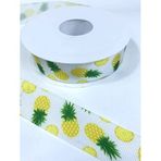 Hobigram Beyaz Ananas Desenli Renkli Grogren Kurdele