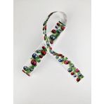 Hobigram Beyaz Çam Ağacı Desenli Grogren Kurdele 2,5 cm 2 Metre - 11220202032