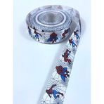 Hobigram Beyaz Spiderman Desenli Grogren Kurdele En 2,5 Cm