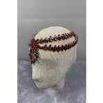Hobigram Bordo Naomi Model Alınlık Gelin Saç Aksesuarı