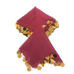 Hobigram Bordo Pullu Lüx Halay Mendili