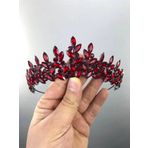Hobigram Bordo Sara Model Kına Ve Gelin Tacı