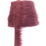 Hobigram Bordo Suni Kürk Yapay Peluş Şerit En 4 cm