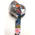 Hobigram Çiçek Desenli Grogren Kurdele 2,5 cm - 16112020220