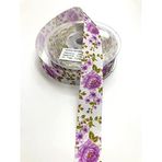 Hobigram Çiçek Desenli Grogren Kurdele 2,5 cm - 16112020224