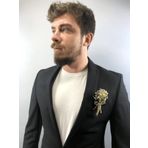 Hobigram Füme Otlu Damat Yaka Çiçeği 5 Adet