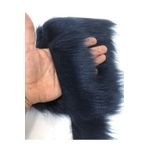 Hobigram Geniş Lacivert Suni Kürk Yapay Peluş Şerit En 10 cm