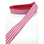 Hobigram Kırmızı Çizgili Tafta Kurdele 2,5 cm 1 Metre