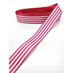 Hobigram Kırmızı Çizgili Tafta Kurdele 2,5 cm 2 Metre
