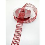Hobigram Kırmızı File Kurdele 2,5 cm 2 Metre