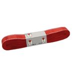 Hobigram Kırmızı Kenarı Simli Kurdele 2 cm - 1022092208