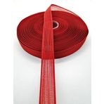 Hobigram Kırmızı Keten Kurdele 2,5 cm 5 Metre